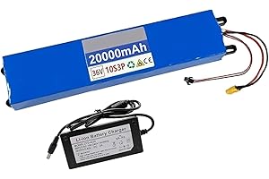SCUUZT 36 V 20 Ah Ebike Batteria 36V Batteria per bicicletta elettrica Impermeabile PVC con Caricatore per 200W 350W 500W 800W Motore [Classe di efficienza energetica A]