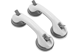 PIQIUQIU 2 pezzi 30 cm maniglia doccia maniglia doccia ventosa per bagno vasca doccia maniglie