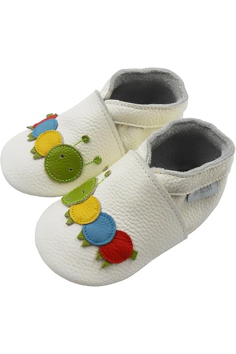 Chaussons Antidérapants Bébé 0-24 Mois - Semelle Caoutchouc Souple, Motifs Animaux, Gris Taille 26