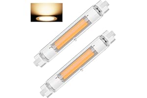 ZJZG Lampadina LED R7S 118mm Dimmerabile, R7S LED 118mm 30W Equivalenti a 300W Lampada Alogene, Bianca Calda 3000K 3000LM, Nessun Sfarfallio Lampada LED, Illuminazione Fascio 360°, 2 Pezzi
