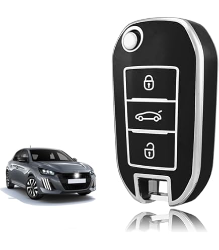 Ontto Car Key Fob Cover Fit For Peugeot 208 308 508 2008 3008 5008 For Citroen C3 C4 DS3 Opel Corsa Astra Folding Key Holder TPU Smart Shell Case - View #11