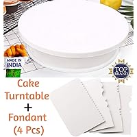 Bulfyss Cake Turntable Revolving Cake Decorating Stand Cake Stand Sugarcraft 28cm Turntable