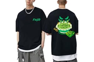 HIAPES Camiseta Feid Ferxxo con Estampado De Dibujos Animados Divertida Camiseta De Manga Corta para Hombre Y Mujer, Sudadera De Algodón De Verano Ropa Informal De Moda De Hip Hop XS ~ 3XL