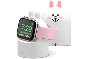 elago | LINE Friends W2 Ladestation Ständer Kompatibel mit Apple Watch Serie 11/10/9/8/SE3/SE2/7/6/SE/5/4/3/2/1 und Apple Watch Ultra 2 & 1 Nachttisch-Modus (CONY)