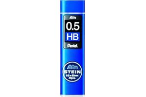 Pentel Ain Stein Mechanical Pencil Lead, 0.5mm HB, 40 Leads (C275-HB)