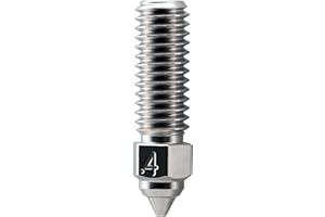 Micro Swiss Brass Plated Wear Resistant Nozzle for Creality K1, K1 Max, CR-M4-0.4mm