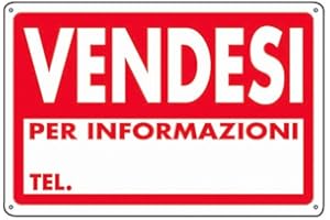 CHANCE IRPot - 3 X CARTELLI IN PLASTICA " VENDESI " CARTELLO SEGNALETICA TARGHETTA