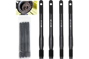 URHELP 4 Stück Radmontagehilfe Fixierbolzen, Kfz Radwechsel Helfer Werkzeug, M12 x 1.5, M12 x 1.25, M14 x 1.5, M14 x 1.25, Radmontagehilfe, Radausrichtungswerkzeug, für Werkzeug Reifenwechsel