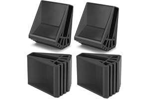 WINDFROMORT Rutschfeste Leiterfüße, 4 Stück - PVC Gummiabdeckungen für Leiter, Schutzpolster für Teleskopleitern, Technische Leitern, Fischgrätleitern - Color 2