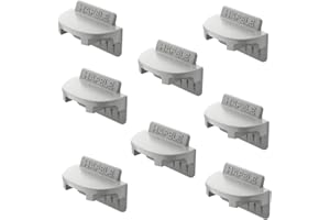 Gedotec łącznik do ściany tylnej do drewna o grubości od 12 mm łącznik mebli - Ixconnect RPC G 13/20 | łącznik korpusu do wpustu | długość: 20 mm | 100 sztuk - łącznik szafy z tworzywa sztucznego szary