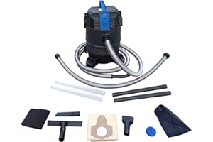 SunSun Akwado: 4in1 Teich- & Poolreiniger, Nass- & Trockenreiniger, 1400 Watt, Schwarz, Kunststoff, 35 Liter Tank, 4m Saugschlauch, 1,5m Ablaufschlauch, Schlammsauger, Pool- & Teichreiniger