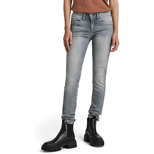 G-Star 3301 Skinny Jeans Donna | Vita Alta Blu Vintage Destroy | Taglia 31W/32L
