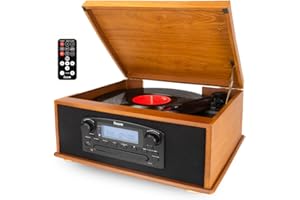 LAUSON IVX23 Tocadiscos Bluetooth de 3 Velocidades con Altavoces Estéreo Integrados