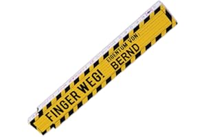 EUROFOTO Zollstock mit Namen Bernd und Motiv - Finger weg! Eigentum von Bernd - für Männer | Metermaß | Glieder-Maßstab mit Namen bedruckt | Viele Namen zur Auswahl