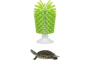 MFUOE Turtle Shell Cleaning Brush Green Cleaning Brush with Suction Cup Kitchen Home Tools for Turtle Exfoliate Brush Tank Accessories