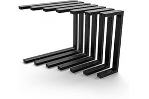 HEVVA Doppelte Waschtischhalterung 20/25/30/35/40/45 cm | LAHN | Aufsatz-Waschbecken Halterung, Schwerlastträger, Wandkonsole, Waschtischplatte Unterbau | (2er Set - Schwarz, 30 cm)