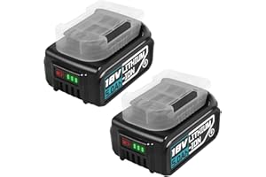 2 x 5.0 Ah Replacement Battery Compatible with Bosch GBA Series, Bsioff 18 V 5000 mAh Battery for Bosch Professional GWX/GDS/GSB/GFR/GBH