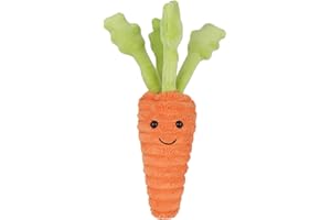 Apricot Lamb Jouet en peluche doux et mignon pour enfants - Carotte moelleuse - Orange - 22 cm