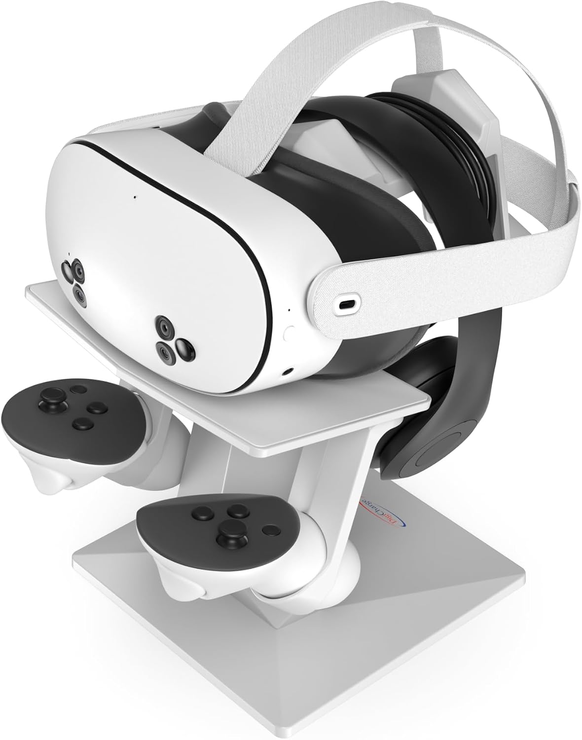 Digicharge Soporte de Auriculares VR para Meta Quest 3S, Quest 3, Oculus Quest 2 VR Mount Display Storage para Auriculares y Controladores táctiles