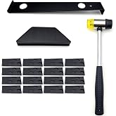 JZK 23 in 1 Laminate Floor Installation Tool Kit with 20 Spacers, Tapping Block, Pull Bar and Rubber Hammer, Wood Parquet Ins