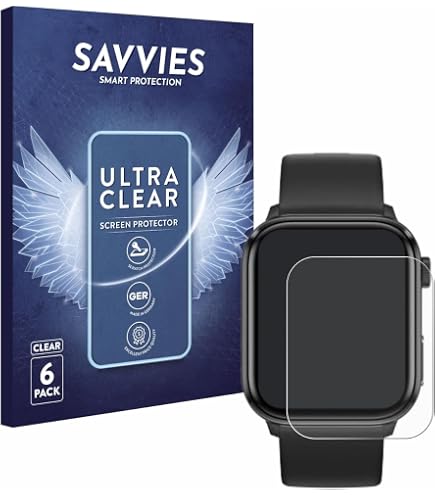 Protection Écran Fossil Chronograph Par Savvies - 6 Films Ultra-Transparents Et Anti-Traces