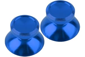 Aussel Metal Aluminio Thumbsticks Thumb Grip Stick para PS4 Xbox un Game System Controller 2 en 1 Azul