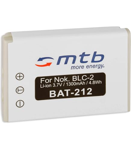 CS-NKC2MH Batteria 1100mAh compatibile con [Nokia] 1220, 1221, 1260, 1261, 2260, 3310, 3315, 3330, 3350, 3360, 3385, 3390, 3395, 3410, 3510, 3510i, 3520, 3530, 3560, 3570, 3585, 3585i, 3586, 3586i, 3