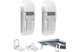 Liuliushun 4 Pz Supporto PC Portatile Scrivania Regolabile, Supporto Laptop Regolabili in Altezza, Stand PC Portatile autoadesivi regolabili a 2 livelli per notebook, laptop e tablet