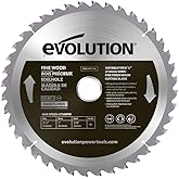 Evolution 210mm Fine Wood Cutting mitre Saw Blade 40T