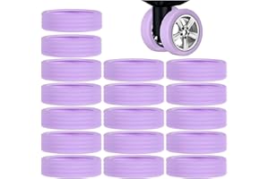 Goldyida 16 sztuk pokrowiec na koło bagażowe osłona koła bagażowego silikonowa osłona koła bagażowego osłona koła bagażowego osłona rolki bagażowej, Fioletowy