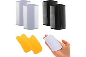 EIYVUAL Set mit 4 Läuse Nissen Kämmen,Kommt mit 2 Gua-Sha-Klinge, effektive Entfernung, doppelseitige Kämme mit feinen Zähnen,auch geeignet für die ganze Familie,auch für Tiere,gegen Flöhe und Zecken geeignet