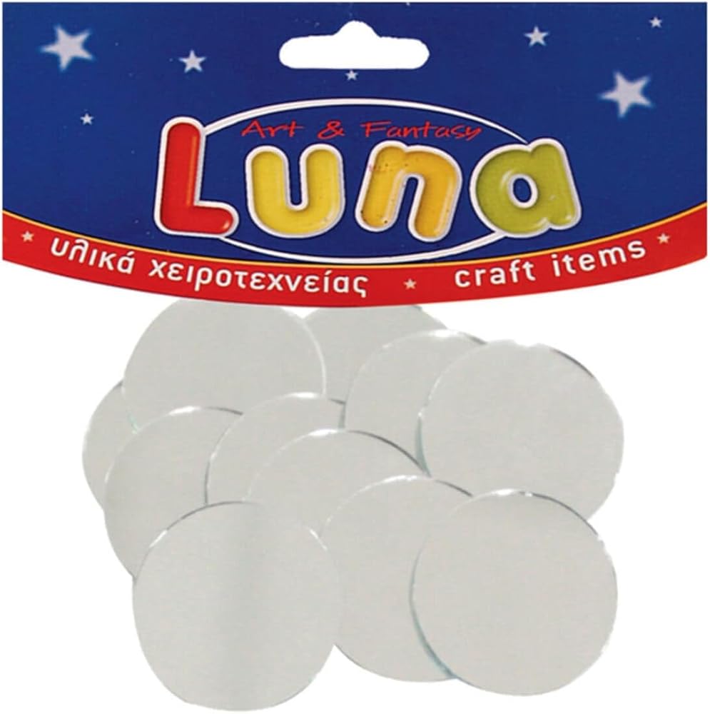 Luna Mini Yuvarlak Ayna 30mm, 11'li Set