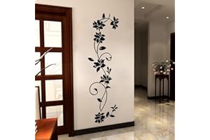 ‎COVPAW COVPAW® Wandtattoo Wandaufkleber XXL Blumen Ranke Rebe Wandsticker Wandbild Bilder Wohnzimmer Schlafzimmer Deco