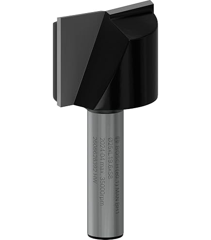 Fraise à Rainurer Bois Bosch 8mm Queue - 9mm Diamètre - Carbure Tungstène - Pour Défonceuse Et CNC
