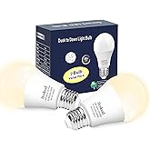 Boxlood Lampadina con Sensore Crepuscolare E27 LED da Esterno 9W equivalenti a 60W, Bianco caldo 3000K, Auto On/Off, per Vera