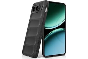 BonYonka Silikonowy Etui do OnePlus Nord 4, Miękką Wyściółką Wewnętrzną z Mikrofibry, Obiektywem Aparatu Pełna Ochrona, Osłona Odporna na Uderzenia - Czarne