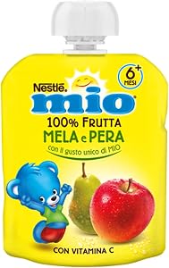 NESTLÉ MIO Merenda 100% Frutta Mela e Pera da spremere 90g