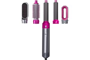 REITEAG Evalisse Curlpro 5-en-1 Hair Air Styler 2.0, Multistyler Sèche-cheveux, Brosse Soufflante avec 5 accessoires, pour sécher, Brosse Coiffante Chauffante, Pour Lisser, Boucleur a cheveux