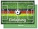 Produktbild Set: 15 Einladungskarten Kindergeburtstag: Fussball Geburtstagseinladungen Einladungen Geburtstag Kinder Jungen Mädchen (15 Karten ohne Umschläge)