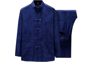 Diwimiki Abito uniforme di arti marziali cinesi Tang per uomo Tessuto traspirante Kung Fu Wing Chun Hanfu Abito tradizionale