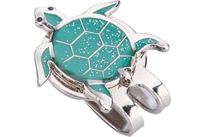 Tiiyee Clip pour chapeau de golf, en acier inoxydable durable pour chapeau de golf, marqueur de balle de golf avec marqueur de balle magnétique pour femmes, hommes et enfants