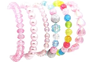 MAEOETTY Maelovebunny Girls Unicorn Bracelets,Unicorn Girls Jewellery Bracelets Party Bag Stocking Filler Friendship Bracelet Set Toddler Bracelets