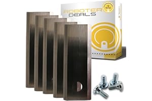 Roboter Deals - Cuchillas de acero inoxidable, cuchillas de afeitar, cuchillas de repuesto (12 unidades) incluye tornillos para robot cortacésped STIGA Stig