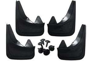 XtremeAuto® - Faldón guardabarros frontal y trasero para coche, de ajuste universal, incluye pegatina para portátil