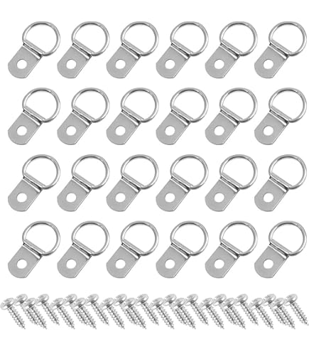 10 Anelli A D Con Viti Per Appendere Quadri - Facili Da Montare, Ideali Per Cornici - Foto 8