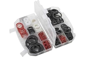 Meister 8910090 Pierścienie Uszczelniające, Gumowe Uszczelki Do Pomieszczeń Sanitarnych, Wielokolorowe, Zestaw 383 Części