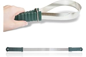 PFERDELINIS Horse Welding Knife - Dual Function, Ideal Metal Curry Comb for Pulling Sweat, Water & Spikes for Cleaning Dirt and Loose Hair for Grooming (Dark Green Handle)