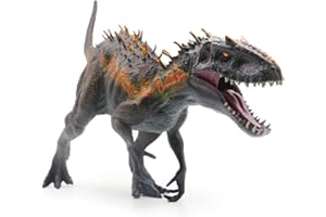 SIENON Large Dinosaur Toy Tyrannosaurs Rex 34CM, Realistic Jurassic Dinosaur Toy Figure, Plastic Hand-Painted D-Rex Model Educational Dino Playset for Kids Party Cake Decorations
