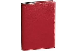 Quo Vadis - Agenda - Spiralé - 2026 - Euréquart S - Semainier Planning - Français - Club - Rouge - 13 mois de décembre à décembre - 24x30 cm - Papier Clairefontaine blanc - Fabrication française