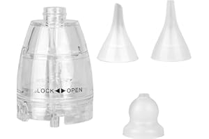 BOXOB 3 Ersatzspitzen für Sauger und 1 Ersatzbehälter aus Kunststoff, Kompatibel mit GROWNSY Watolt LittleTora HEYVALUE Cocobela HailiCare KIDIRA TEQIN X-Bosak